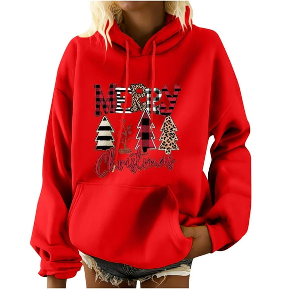 asdoklhq Clearance Plus Size Christmas Clothing, Women's Printing Long Sleeve Pocket Casual Pullover Shirt Blouse