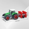 thumbnail image 3 of Friction Powered Farm Tractor Toy – Push and Go Agricultural Vehicle Toy for Kids – Early Educational Farm Truck with Detachable Trailer – Small Construction Vehicle Gift for Boys & Girls, 3 of 5