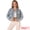 Light Blue, variant on DARING DIVA Women's Rocker Party Rhinestones Denim Jacket S Light Blue