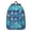 Astronaut and Surfboard, variant on Astronaut and Planet Black Pattern Backpack for School, Cute School Bag with Adjustable Shoulder Straps and Padded Back, 15.7"x11.8"x5.5"