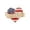 Heart, variant on 250Th Anniversary Patriotic Round Brooch, American Flag Enamel Rhinestone Pin, 4Th Of July Jewelry For Independence Day Celebrations & Holiday Events(Round-1Pcs)