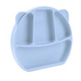 thumbnail image 1 of Baby Plate Utensil, Dining Training Toddler Eating Bowl 3 Compartments Round Edge Safe Using Silicone Durable  For Home Blue,Yellow,Brown, 1 of 8