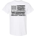 thumbnail image 3 of Inktastic Parkinson's Awareness Gray Ribbons and Flag T-Shirt, 3 of 5