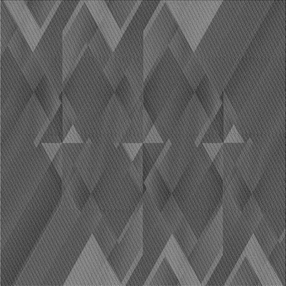 Ahgly Company Indoor Square Patterned Sonic Silver Gray Area Rugs, 7' Square