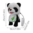 thumbnail image 3 of Realistic Walking Electronic Panda Plush Toy, Interactive Stuffed Animal with Lifelike Actions & Sounds, Soft Fluffy Toy for All Ages, Birthday Christmas Gift for Kids, 3 of 7