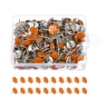 thumbnail image 1 of Uxcell Reflective Tack Trail Marking Tacks, Glow Tacks Reflective Thumb Tacks for Hunting Camping Tree Stand Orange, 1 of 7