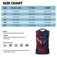 thumbnail image 4 of Bixox Men's Cool Wolf Head Printed Shirt Sleeveless Fitness Tank Top-3X-Large, 4 of 5