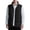 Black, variant on Men Winter Quilted Vest Lightweight Stand Collar Coats Heat Press Full Zip Sleeveless Padded Business Casual Outerwear with Pocket