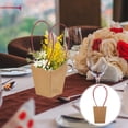 thumbnail image 1 of WEUVEB 10Pcs Durable Kraft Paper Flower Bag Brown Waterproof Handy Bag for Storage Use, 1 of 8