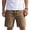 Khaki, variant on Lmnyox Mens Casual Shorts Loose Plain Elastic Waist Cotton Linen Shorts Vintage Summer Beach Shorts with Pocket