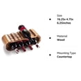 thumbnail image 3 of Wine Racks Countertop Bottle Holder- 2 Tier 8 Bottle Wood Wine Storage Racks Small Wine Rack Organizer Rustic Wine Rack, 3 of 7