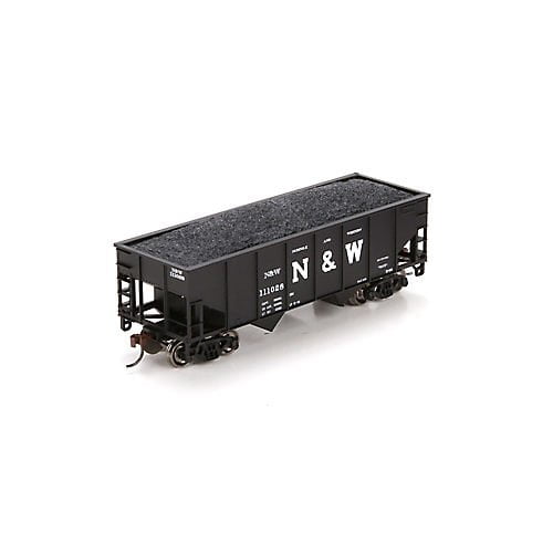 Athearn HO Scale 34' Ribbed Hopper Coal Car Norfolk & Western/N&W