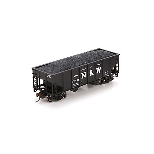 Athearn HO Scale 34' Ribbed Hopper Coal Car Norfolk & Western/N&W