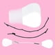 thumbnail image 4 of Pegatinas De Elevación Pegatinas de levantamiento de mejillas 40 piezas Máscara de barbilla impermeable con 3 cuerdas para belleza facial Likrtyny Cuidado Belleza, 4 of 8