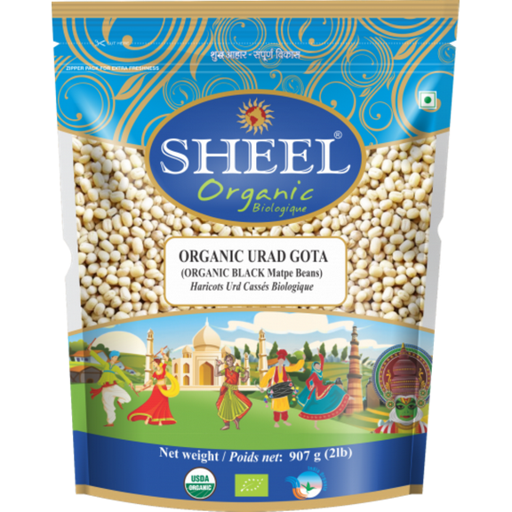 Sheel Organic Urad Gota / Black Matpe Beans - 2 lbs