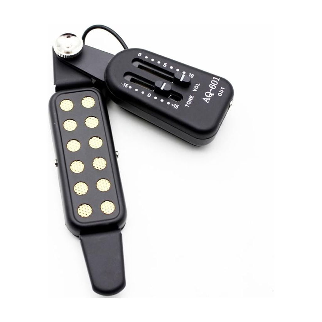 Yihuala Acoustic Guitar Pickup with Volumes Tone Tuner 12 Sound Hole Pickup Transducer Musical Instruments Accessories