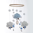 thumbnail image 1 of Bienvenido Baby Wind Chime Cuna con bolas de fieltro - Móvil colgante de nubes 3D, 1 of 7