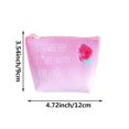 thumbnail image 2 of Vjnyvs Mini PU Coin Purse Pouch Cute Strawberry Mini Wallet Zipper Wallets Coin Purse Pouch Storage Key Bag for Credit Card ID Card Lipstick, 2 of 7
