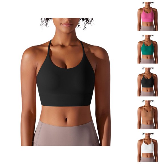 Sports Bras for Women Racerback Lightweight Breathable Running Bra Crop Tank Tops Longline Workout Gym Yoga Bra