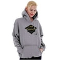 thumbnail image 3 of Funny Graduation I Done Graduated Unisex Plus Fleece Graphic Hoodie Brisco Brands 2X, 3 of 5