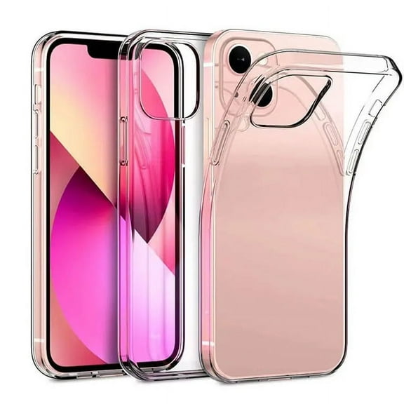 Clear Soft TPU Bumper Slim Cover Case ( with FREE Screen Protector) for iPhone 14 Plus