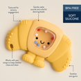thumbnail image 3 of Sonajero de silicona Teether Itzy Ritzy Croissant sin BPA, 3 of 6
