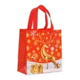 thumbnail image 1 of Adornos navideños, adornos navideños, regalos navideños. Bolso de mano negro navideño, bolsa de compras no tejida, regalo navideño, bolsa de embalaje para regalo. Bolsos no tejidos., 1 of 5