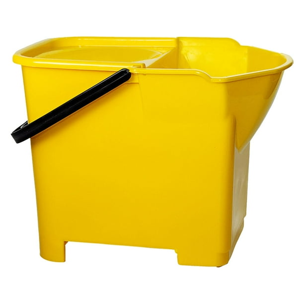 Cubo para fregar, cubo para limpieza de cocina, restaurante, 15L sin fregona, cubo cuadrado, cubo para limpieza de suelo del hogar para fregona