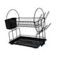 thumbnail image 3 of Organizador de escurridor de platos premium, práctico, de gran capacidad, de 2 niveles con soporte para utensilios, escurridor de platos para encimera Grande, 3 of 8