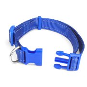 BrybellyHoldings ACLR-103 Medium Adjustable Reflective Dog Collar - Blue