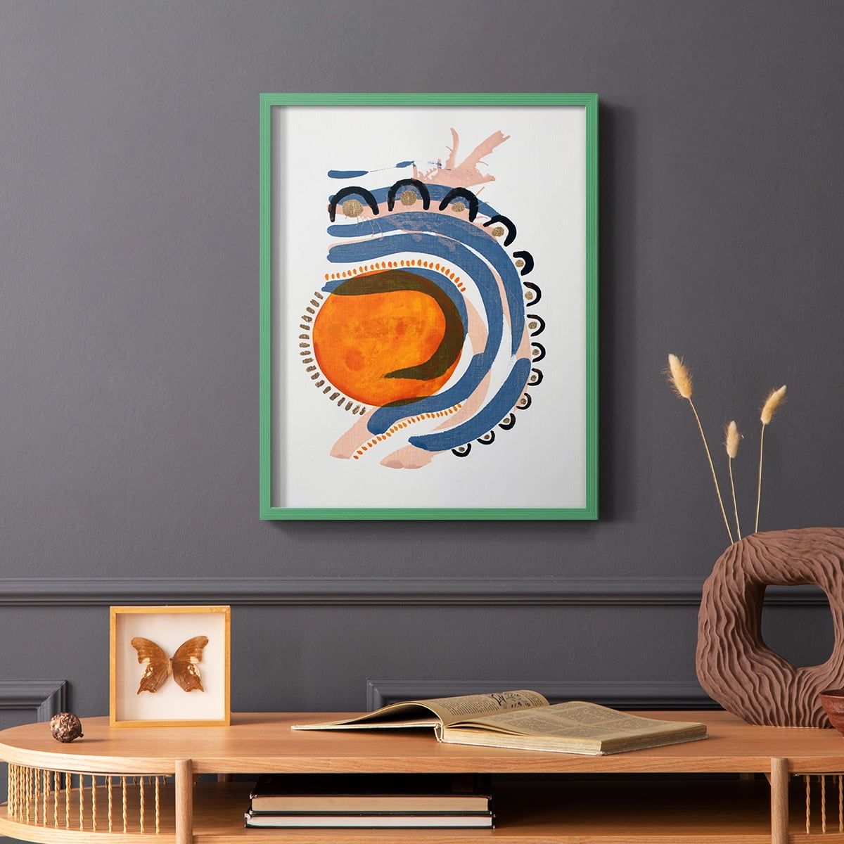 Weekend Car Rides Framed Print in Green Solid Wood 11 x 14 Framed Print