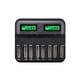 thumbnail image 1 of Cargador De Batería Inteligente De 8 Ranuras Para Baterías Recargables Aa Aaa C D sonducket EL011262-00, 1 of 5