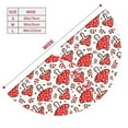 thumbnail image 3 of KLL 36" Christmas Tree Skirt Amanita Red Mushroom Xmas Tree Skirts Mat for New Year Xmas Holiday Party Indoor Outdoor Home Decoration, 3 of 7