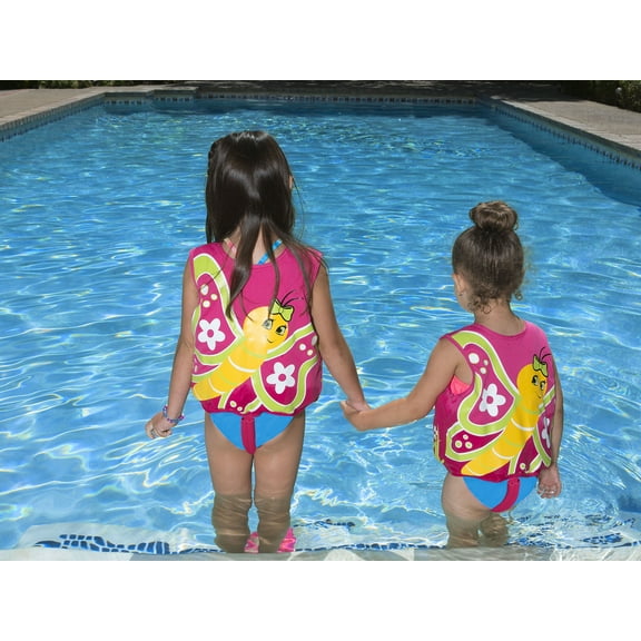 Poolmaster Butterfly Swim Vest - Swimming Pool Training Vest for Toddlers Ages 1 to 3 (New & Improved Design 2020!)