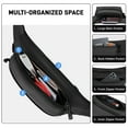 thumbnail image 5 of Fanny Pack for Men Women, Crossbody Waist Bag Pack with 4-Zipper Pockets, Water Resistant Casual Belt Bag with Adjustable Strap for Travel Sports Running , Black, 5 of 7