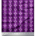 thumbnail image 1 of Soimoi Modal Satin Fabric Geometric Block Printed Craft Fabric by The Yard 42 Inch Wide, 1 of 3