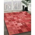 thumbnail image 2 of Ahgly Company Indoor Square Patterned Ferrari Red Area Rugs, 6' Square, 2 of 6