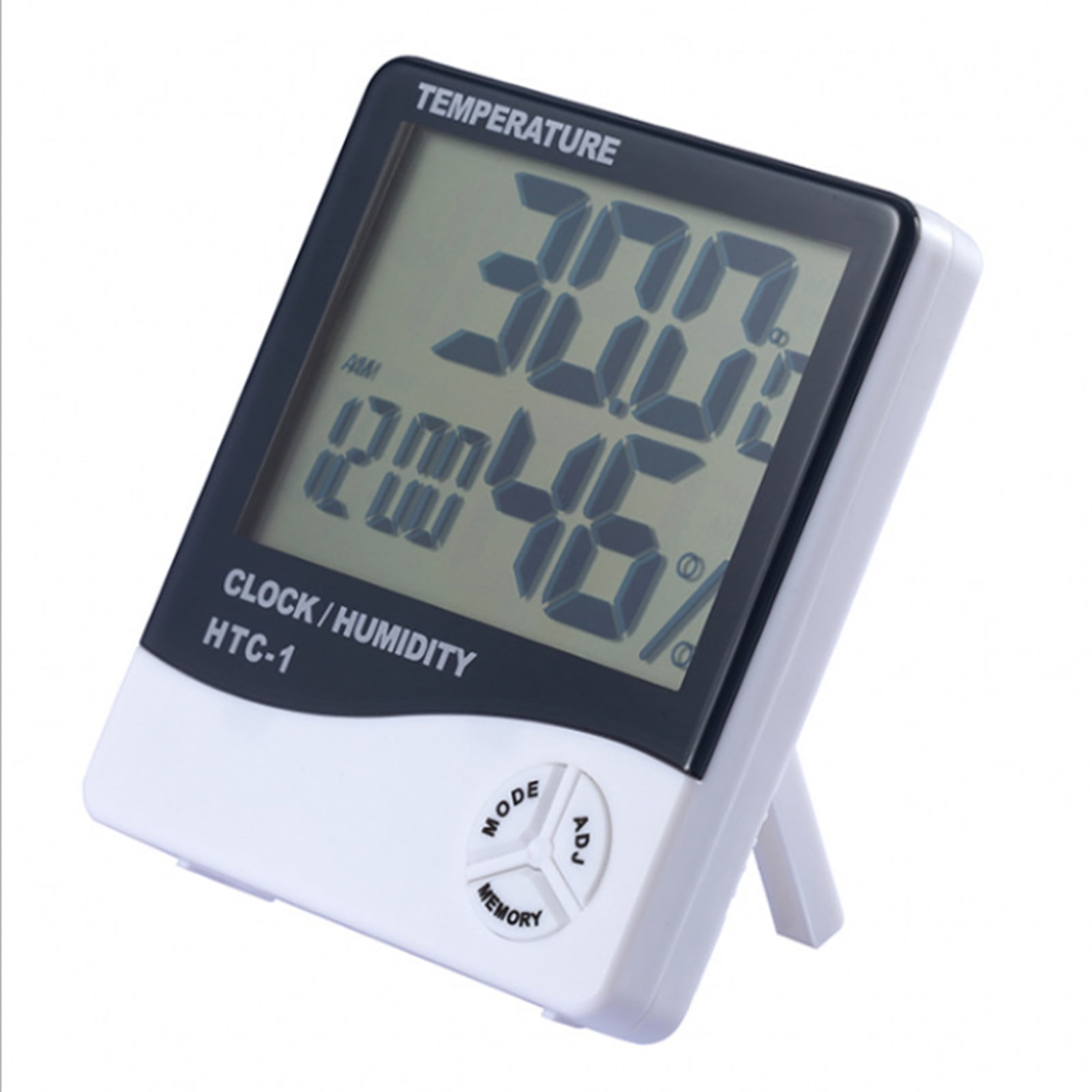 Digital LCD Thermometer Indoor Hygrometer Temperature Humidity Meter Alarm Clock 