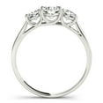 thumbnail image 3 of 14k Gold Lab-Grown Diamond 3 Stone Wedding Engagement Ring (1.0Ctw, H-I Color, VS2-SI1 Clarity), 3 of 7