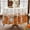 Pumpkinorange, variant on Fall Tablecloth Rectangle, Thanksgiving Autumn Harvest Pumpkin Buffalo Plaid Table Cloth, Stain Resistant Washable Table Cover for Party/Dining/Holiday- Grey Blue Checkered, 60x 120 Inch