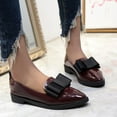 thumbnail image 2 of Fesfesfes Womens Shoes Pointed Toe Bow Pointed Casual Low Top Shoes With Flat Bottom And Shallow Mouth 39(8), 2 of 5