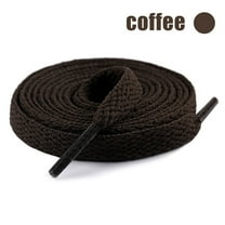 Dpityserensio 39.3In Flat Solid Color Shoe Laces 10  Colours Shoelaces Football Boots Trainer Shoes Coffee