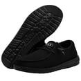 thumbnail image 3 of Zapatos HEYDUDE Wendy Funk Mocasín Negro con Parte Superior Textil, 3 of 7