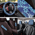 thumbnail image 4 of HUIACONG 14 Pack Tropical Leaves Car Seat Cover Set, Durable Practical Car Interior Accessory Kit, Suitable for Cars Trucks Vans, 4 of 7
