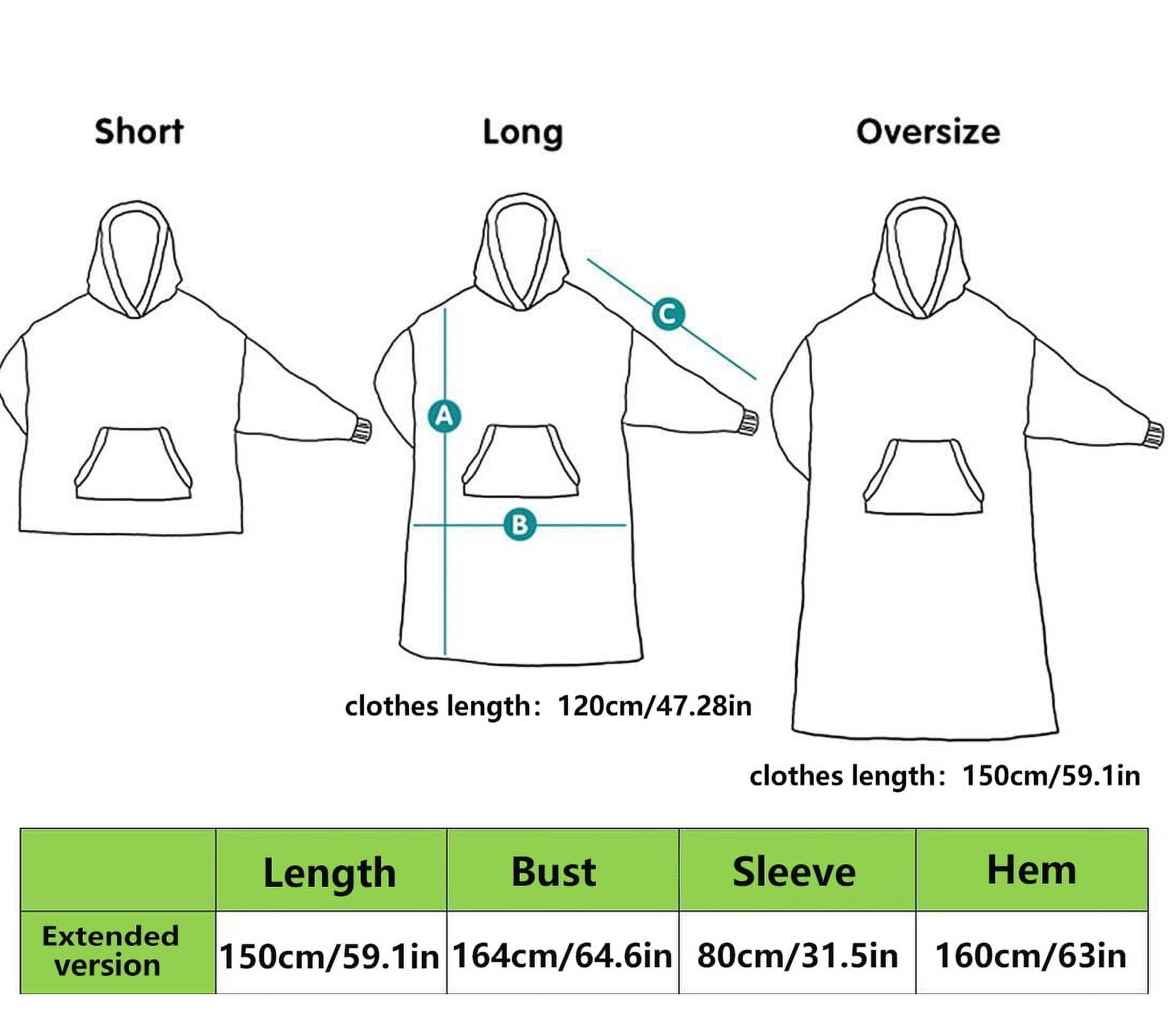 Oversize Wearable Blanket Hoodie, for Adult Sherpa Blanket Hoodie as Gifts for Mom Women, Cozy Sweatshirt Blanket Light Gray