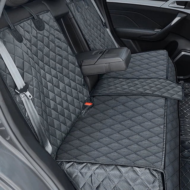 Benepaw Durable Dog Car Seat Cover Nonslip Non-Stick Fur Pet Vehicle Back Seat Cover Puppy Backseat Protector For Cars SUVs ShopWise Round