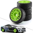 thumbnail image 2 of Labymos Remote Control Off-Road Rally Car Green Tires 103*40*80mm 4pcs Replacement for ARRMA Redcat Team, 2 of 8