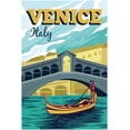 thumbnail image 1 of EzPosterPrints - Retro World Famous City Posters - Decorative, Vintage, Retro, Grunge Travel Poster Printing - Wall Art Print for Home Office - VENICE-2, ITALY - 16X24 inches, 1 of 3