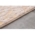 thumbnail image 4 of HomeRoots 8' X 11' Beige And Gold Faux Fur Abstract Shag Non Skid Area Rug, 4 of 11
