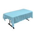 thumbnail image 1 of LA Linen TCpop60x90-TurquoiseLghtP40 Polyester Poplin Rectangular Tablecloth, Turquoise Light - 60 x 90 in., 1 of 1